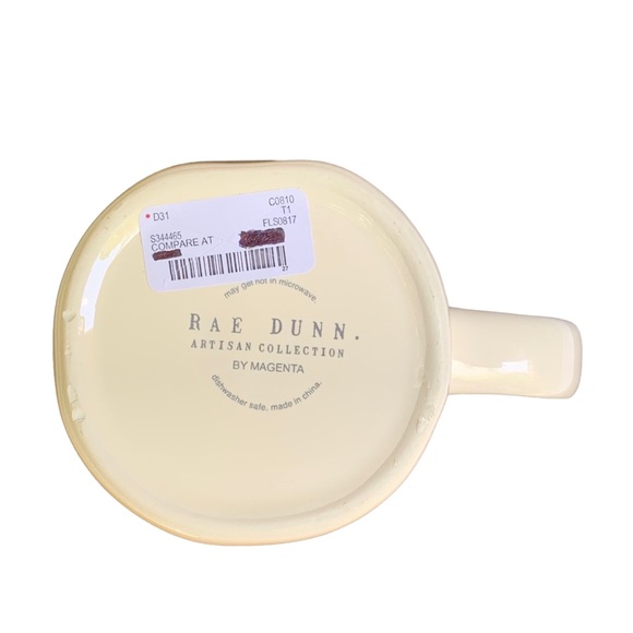 Rae Dunn SIP Mug Ceramic Coffee Tea Red Interior Black Large Letters NWT 2017 OG - Picture 8 of 11